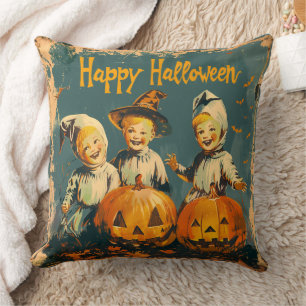 blauw Halloween omkeerbaar Sierkussen