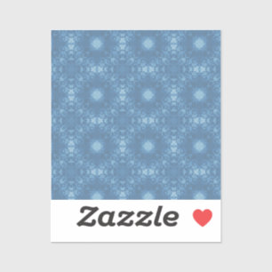 Blauw handtekeningpatroon sticker