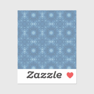 Blauw handtekeningpatroon sticker