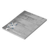 Blauw hart - Aangepast Notitieblok (Gedraaid)