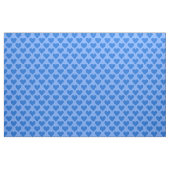 Blauw hart aangepaste structuur stof (Yard (91,4 cm))