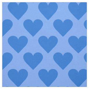 Blauw hart aangepaste structuur stof