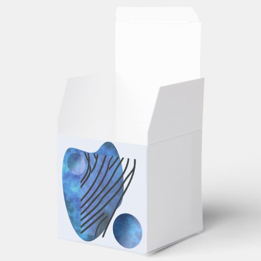 Blauw hart bedankdoosjes (Geopend)