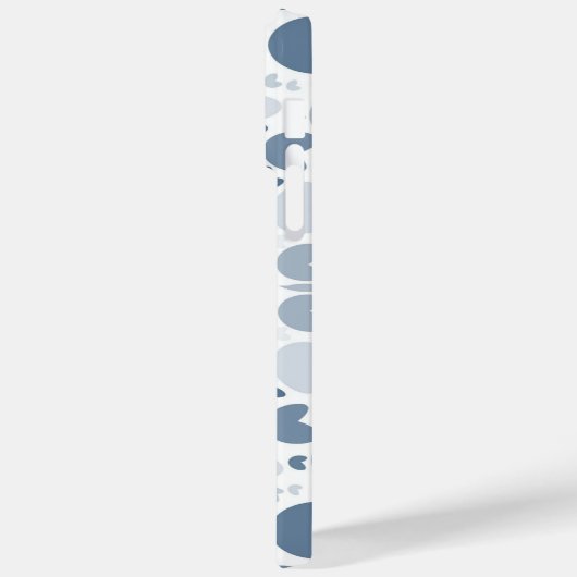 blauw hart Case-Mate iPhone case (Achterkant / Links)