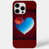 Blauw hart Case-Mate iPhone case (Achterkant)