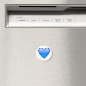 Blauw hart - Emoji Magneet (Insitu (Vaatwasser))