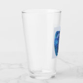 Blauw hart glas (Rechts)