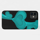 Blauw hart, liefde, Romance, Valentijnsdag Case-Mate iPhone Case (Achterkant (horizontaal))