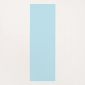 Blauw hart met aangepaste tekst yogamat (Achterkant)