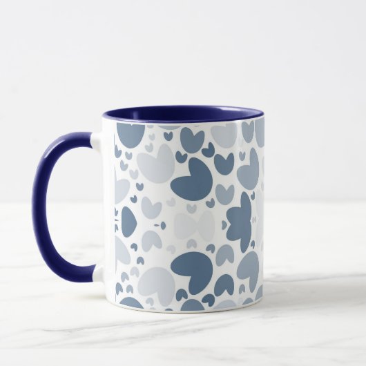 Blauw hart mok (Links)