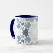 Blauw hart mok (Voorkant links)