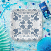 Blauw hart Papier Bord (Feest)