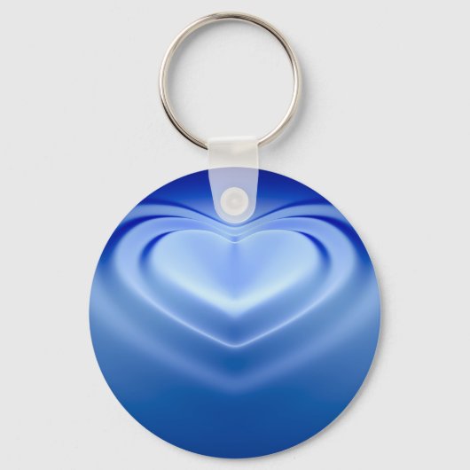 Blauw hart sleutelhanger (Voorkant)