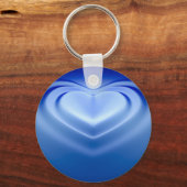 Blauw hart sleutelhanger (Voorkant)