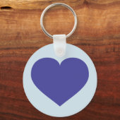 Blauw hart sleutelhanger (Voorkant)