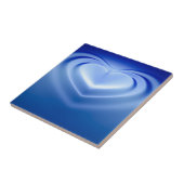 Blauw hart tegeltje (Zijkant)