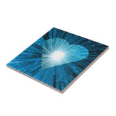 Blauw hart tegeltje (Zijkant)