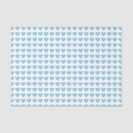 Blauw hart tissuepapier (Voorkant)