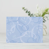 Blauw hartpatroon (Staand voorkant)