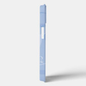 Blauw hartpatroon Case-Mate iPhone case (Achterkant / Rechts)