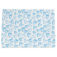 Blauw Hartpatroon Grote Cadeautas