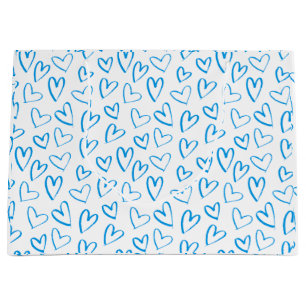 Blauw Hartpatroon Grote Cadeautas