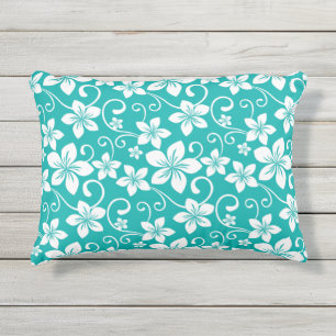 BLAUW HAWAII (BLAUWGROEN) Accent Pillow Buitenkussen