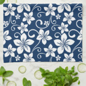BLAUW HAWAII (NAVY BLUE) KITCHEN TOWEL THEEDOEK (Gevouwen)