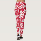 BLAUW HAWAII (RED) LEGGINGS (Achterkant)