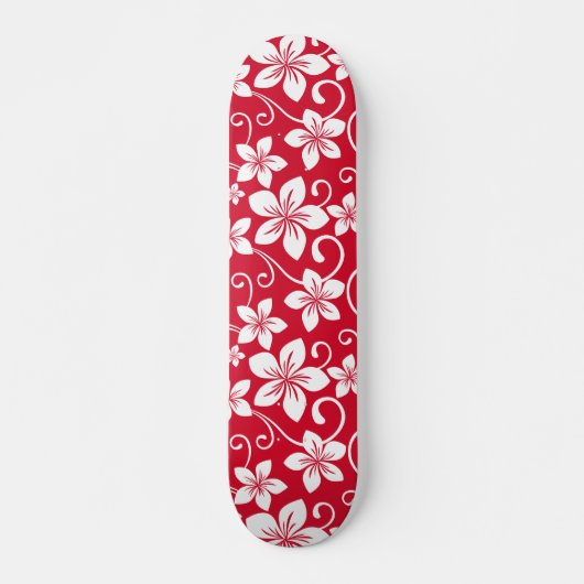 BLAUW HAWAII (RED) SKATEBOARD (Voorkant)