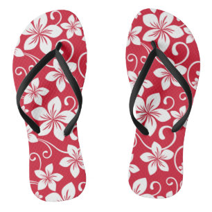 BLAUW HAWAII (RED) TEENSLIPPERS