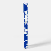 BLAUW HAWAII (ROYAL BLUE) Hoesje-Mate iPhone CASE (Achterkant / Links)