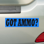 Blauw heeft ammo? bumpersticker (Op auto)