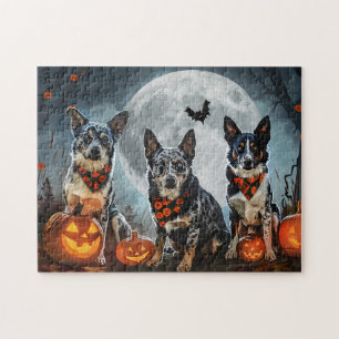 Blauw Heeler Halloween Spoken Legpuzzel