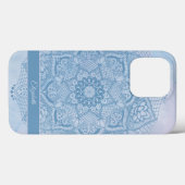  blauw Heilige Lotus Flower Blossom Mandala Case-Mate iPhone Case (Achterkant (horizontaal))