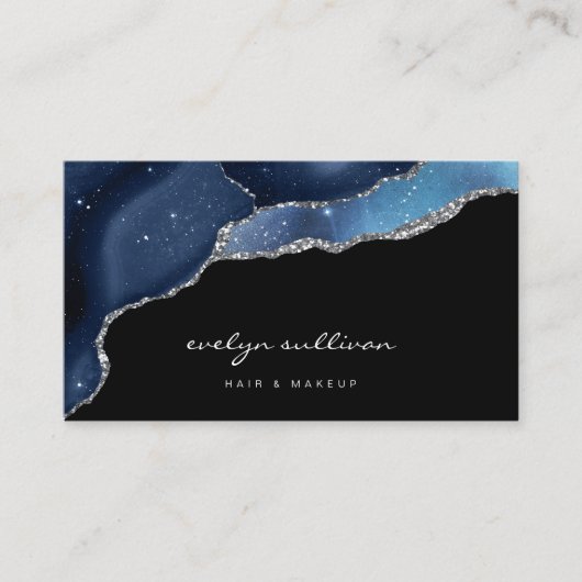 blauw hemelsgewijs visitekaartje (Voorkant)