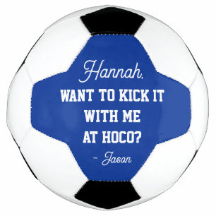 Blauw Herfstbal Voorstel Kick It With Me Hoco Voetbal