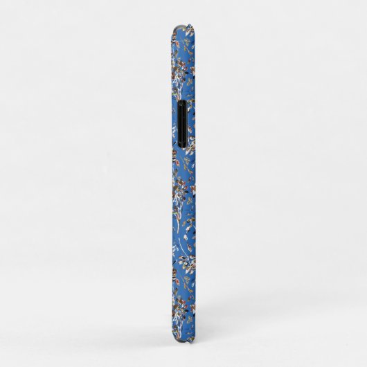 Blauw herfstblad en bosbessen Case-Mate iPhone case (Achterkant/rechts)