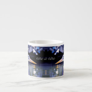 Blauw Herons tête à tête Espresso Kop
