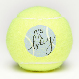 Blauw het Baby shower van een jongen Tennisballen