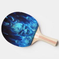 blauw hoofd van de schedel
