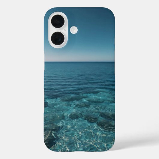 Blauw horizon Case-Mate iPhone case (Achterkant)