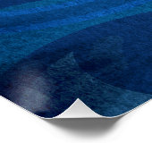 Blauw Horus oog Perfect Poster (Hoek)