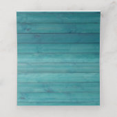 Blauw Hout, Kant & String Lichten Bruiloft (Binnenkant ongevouwen)