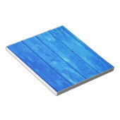 blauw hout notitieblok (Schuin)