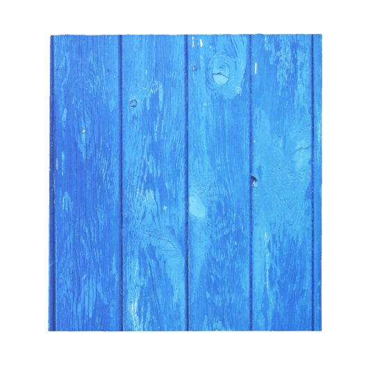 blauw hout notitieblok (Voorkant)