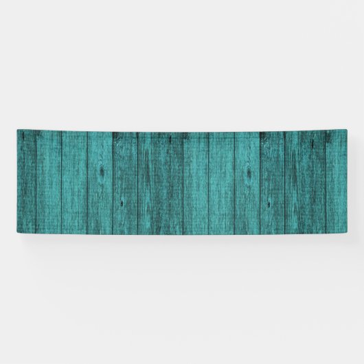 blauw hout spandoek (Horizontaal)