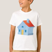 Blauw huis t-shirt (Voorkant)