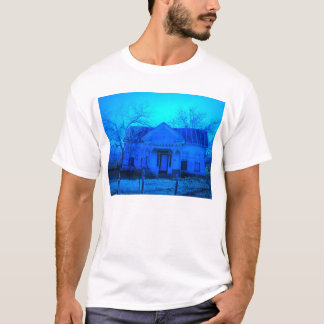 Blauw huis t-shirt