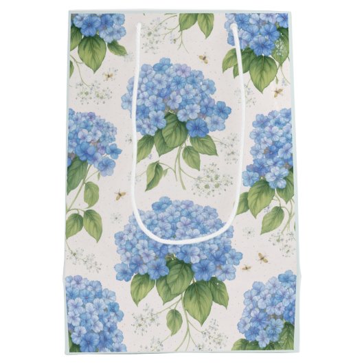 Blauw Hydrangea Cadeautas | Eendenei Botanisch (Achterkant)